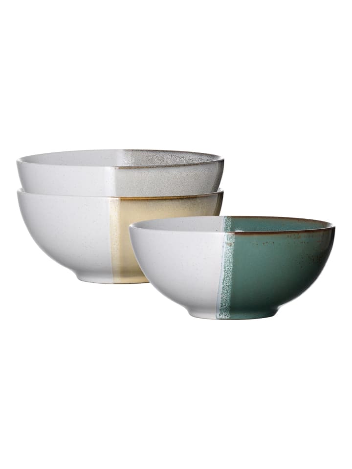 3er Set Poke Bowlschalen Tonala in Gemischt ø 17,5 cm