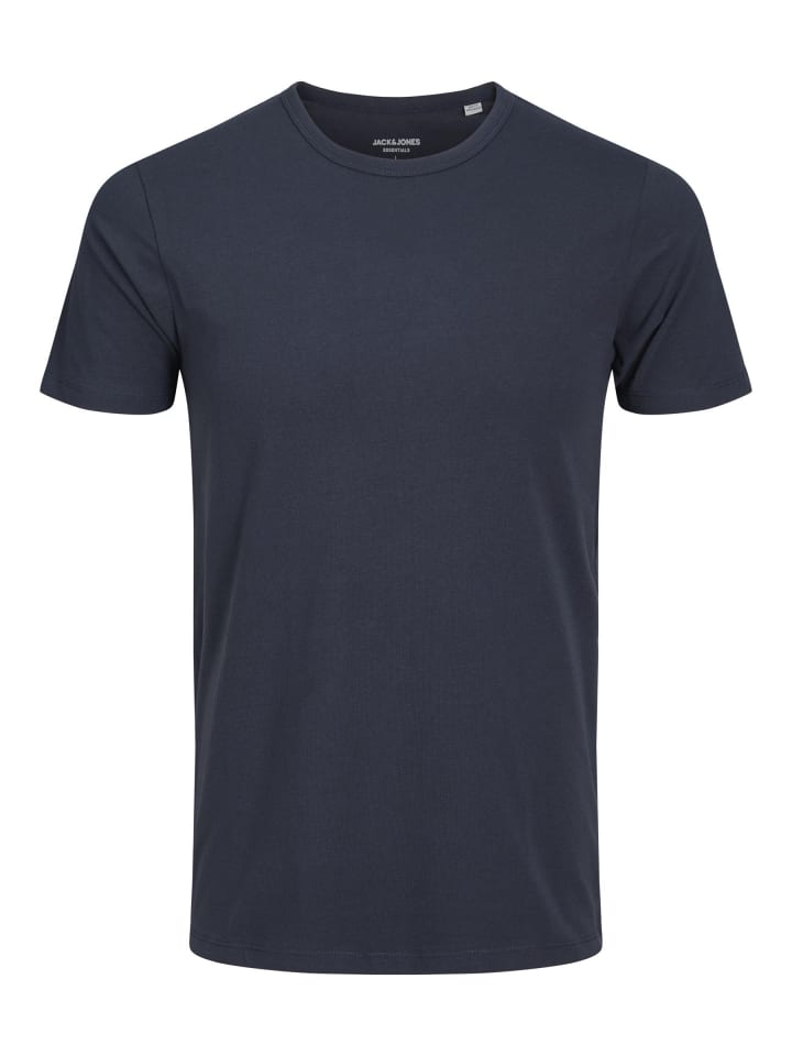Jack & Jones Einfarbig T-shirt in Navy Blue