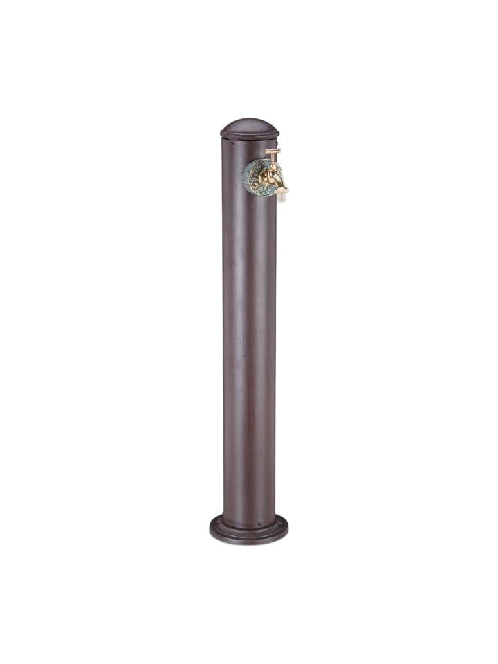 Wasserzapfsäule in Braun - (H)91 cm