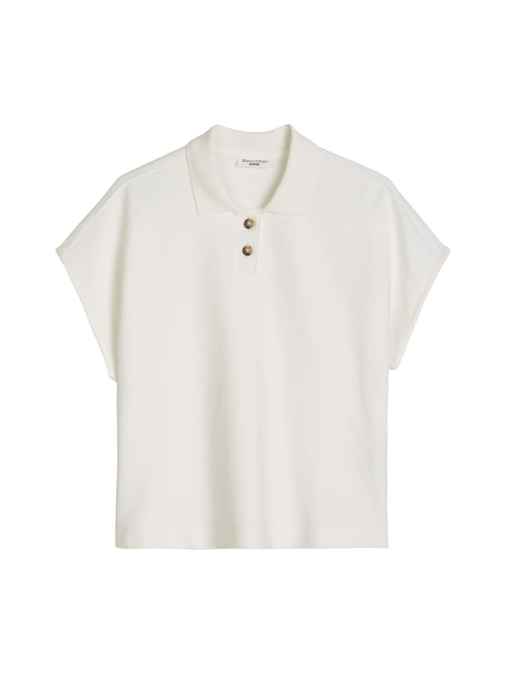 Poloshirt wide in Silky White