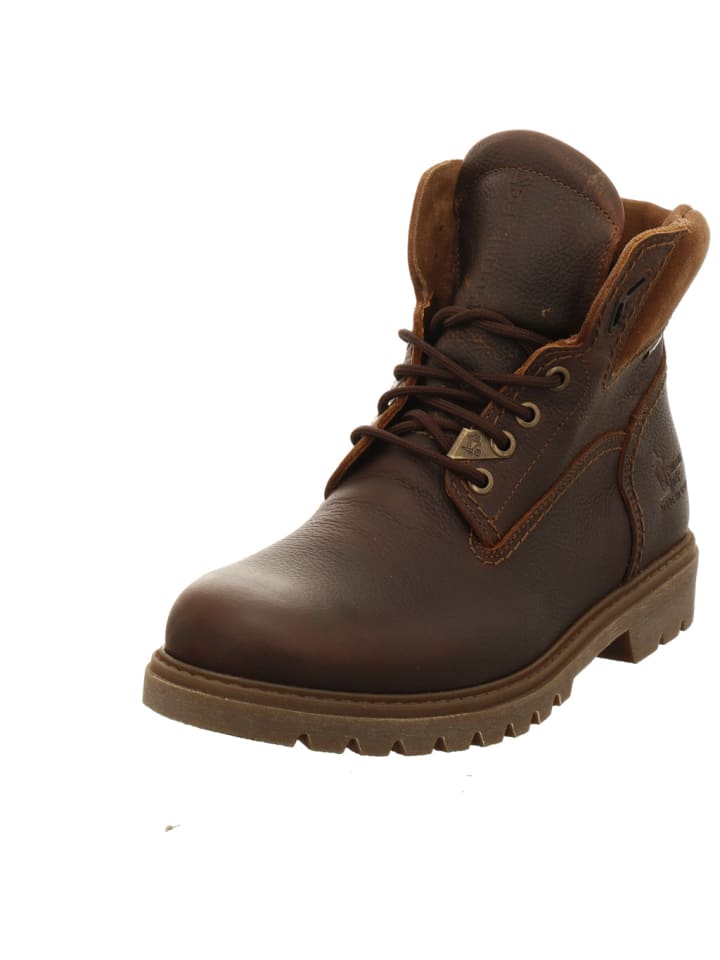 Schnürstiefelette in braun