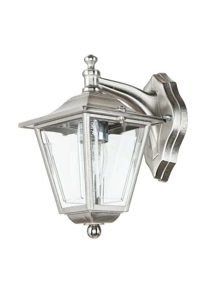 Außen Wandlampe (B)14 x (H)23 cm in Nickel matt