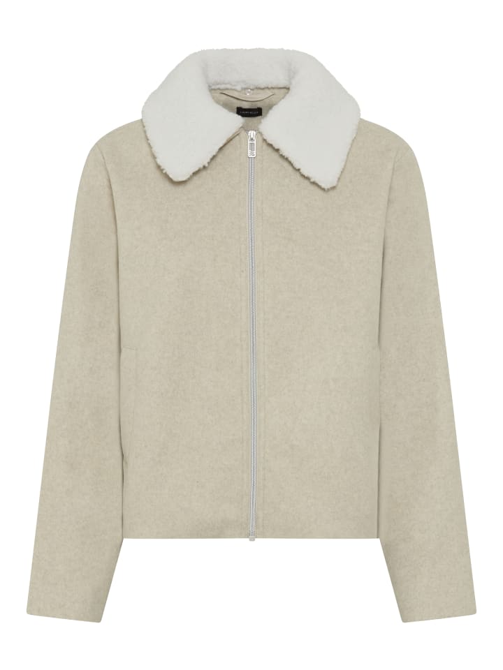 Kurzjacke in beige melange