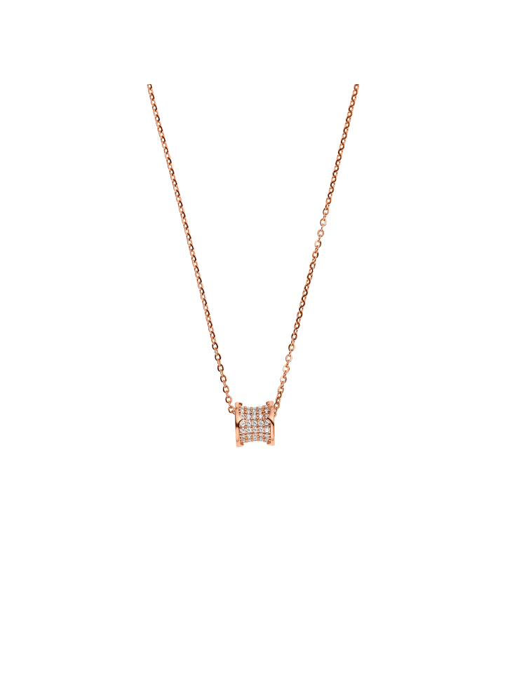 Halskette Damen mit Anhänger Madita rose goldfarben in rosegoldfarben