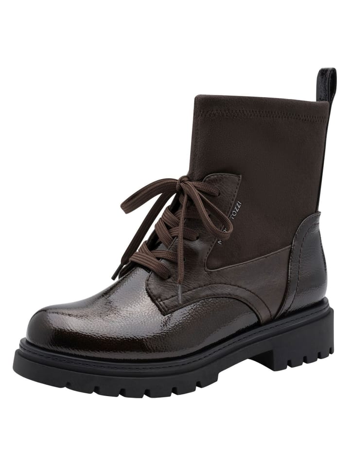 Stiefelette in MOCCA PAT.COMB
