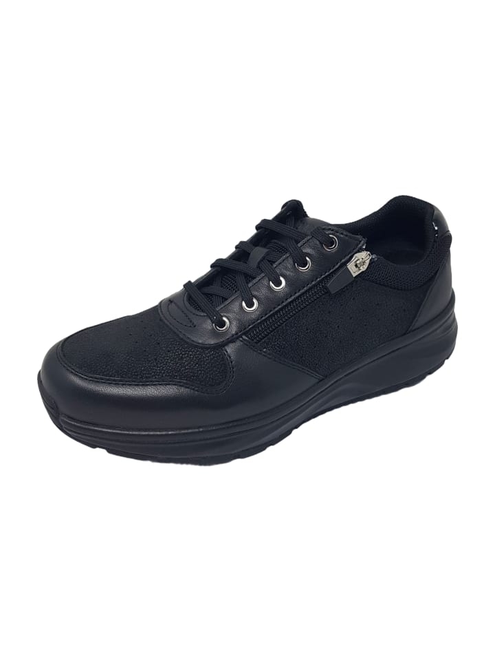 Sportliche Schnürschuhe in Schwarz
