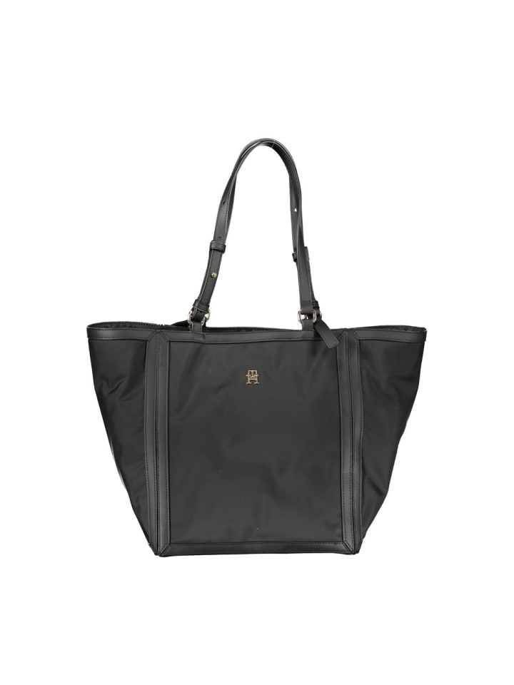 Schwarz Polyester Damen Handtasche