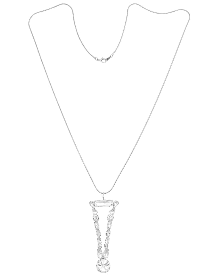 Lange Kette " Ausrufezeichen " in kristall