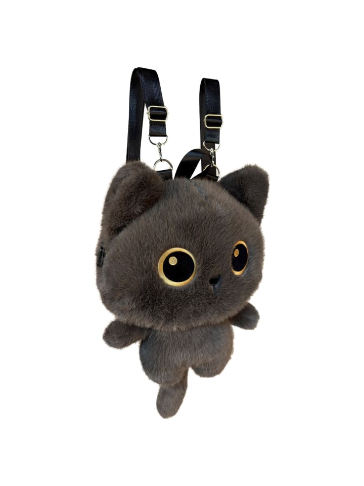 Katzenrucksack in braun in Braun