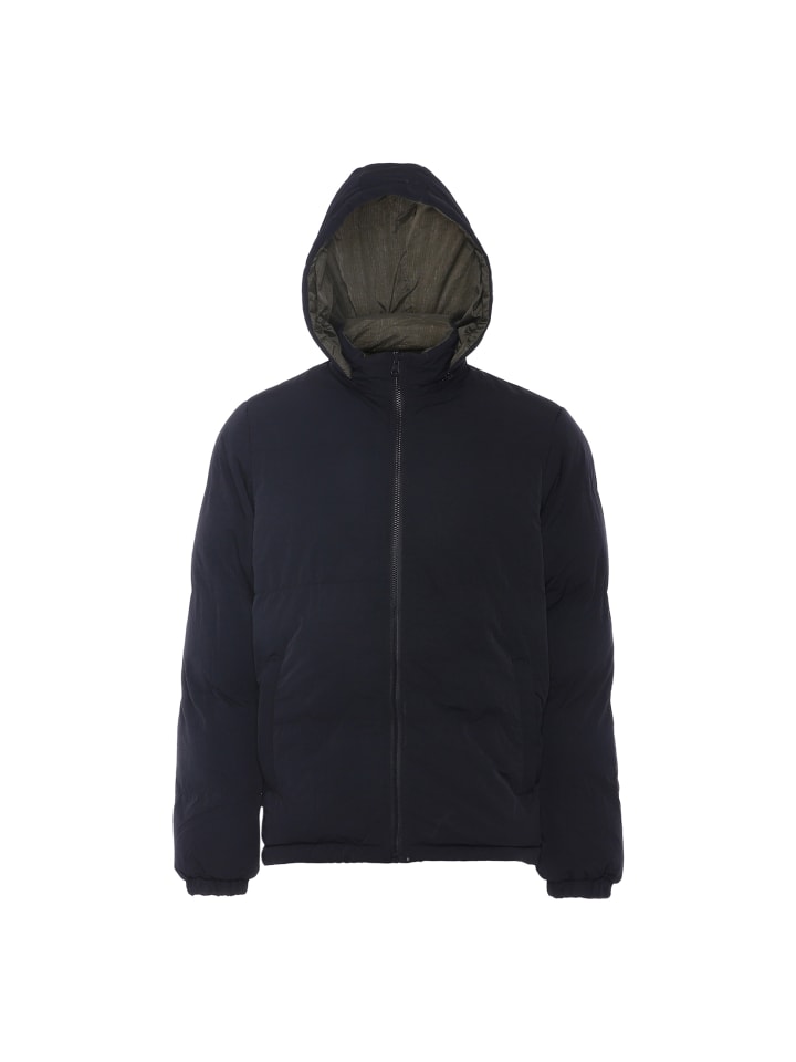 Herren Wattierte Blousonjacke in Schwarz Militäroliv