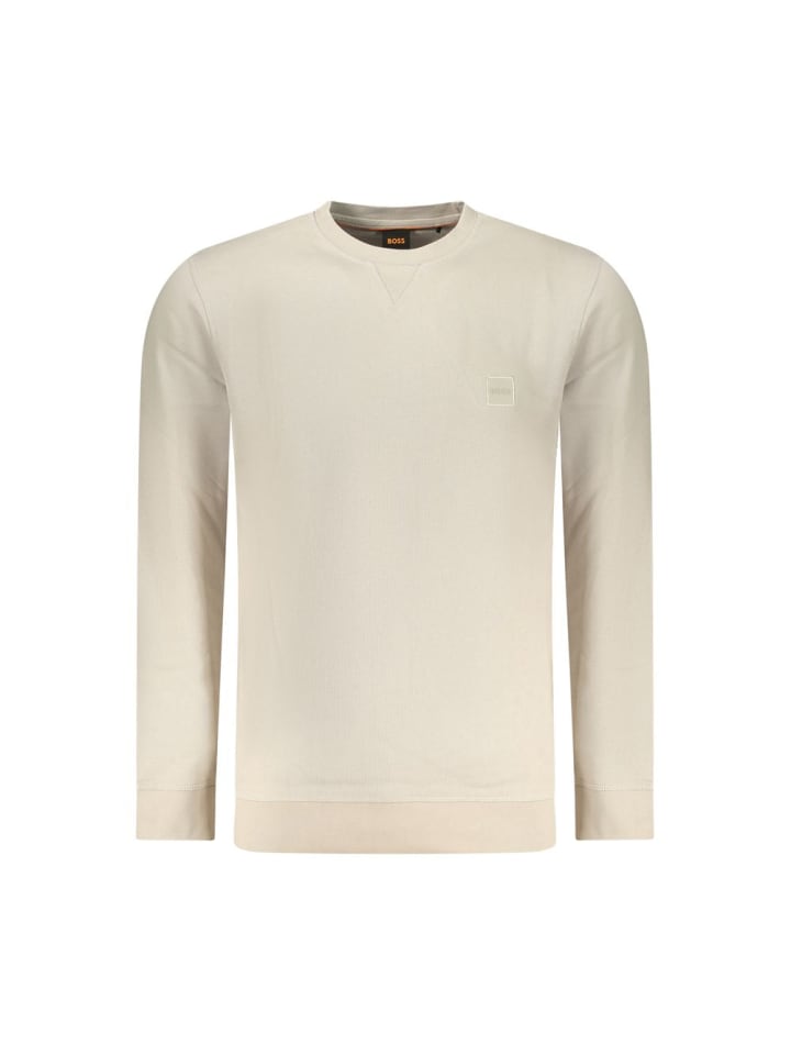 Beige Baumwolle Herren Sweatshirt
