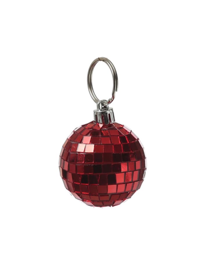Weihnachtsbaumschmuck Discokugel Spiegelkugel Baumkugel D: 5cm in rot
