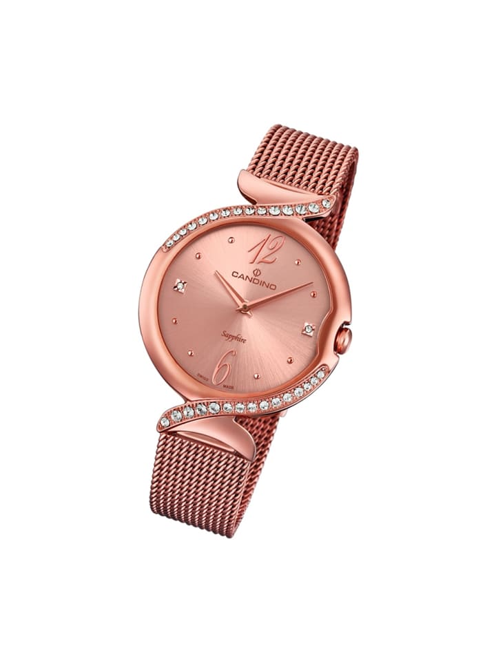 Analog-Armbanduhr Candino Elegance roségold mittel (ca. 34mm)