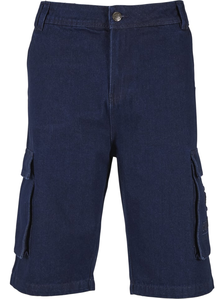 Short in raw indigo