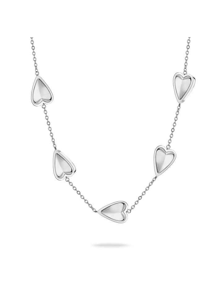 Halskette Metal Heart in silber