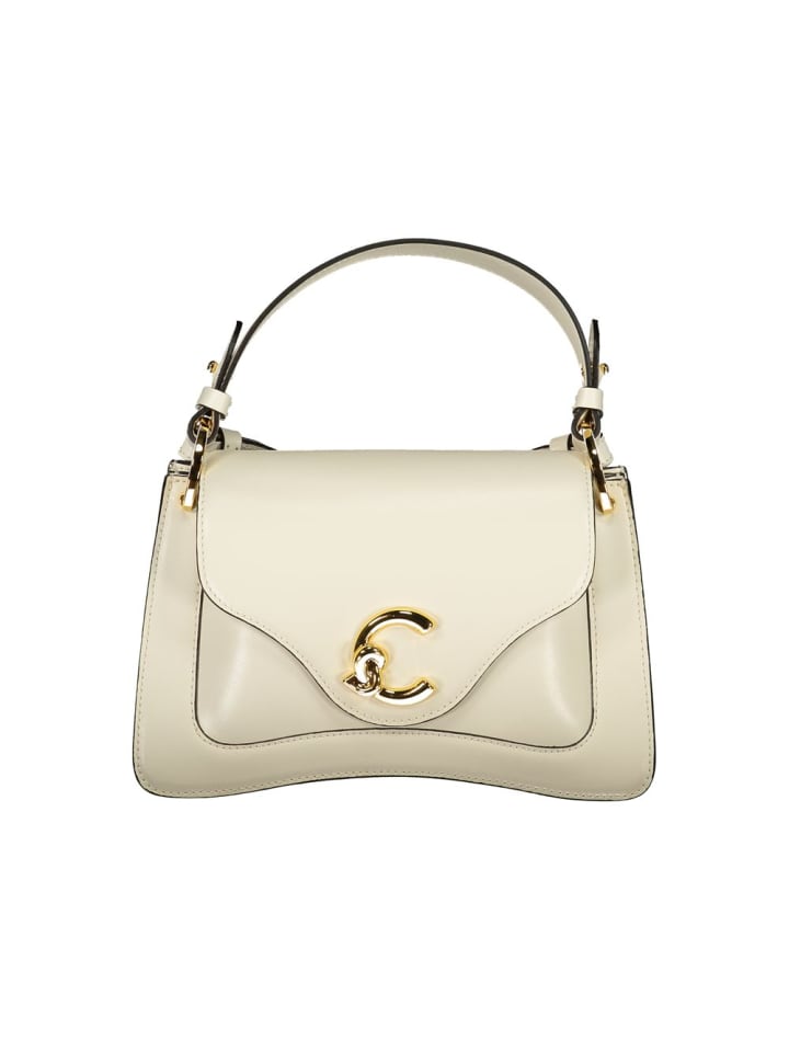 Weiß Damen Tasche aus Leder