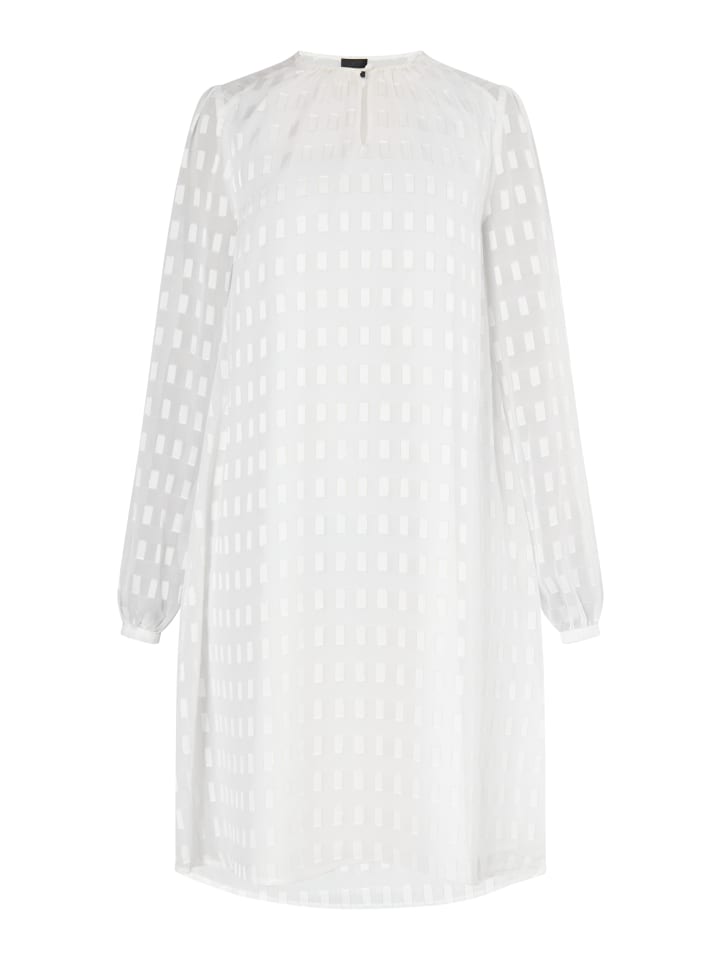 Damen Midikleid Mit Glitzer in Wollweiss