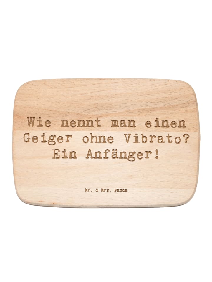 Schneidebrett Holz Spruch Violine Anfänger mit ... in Transparent
