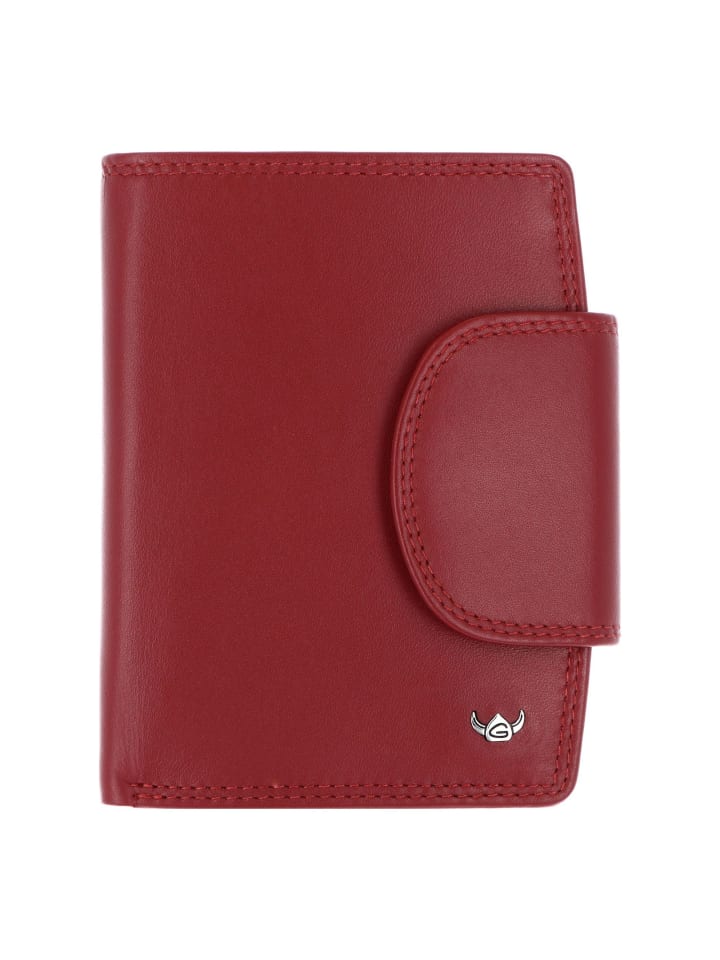 Polo Geldbörse RFID Schutz Leder 12.5 cm rot