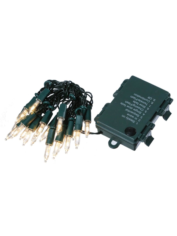 LED Lichterkette Pisello Weihnachtslichterkette 20 warmweiß LED 1,9m in grün