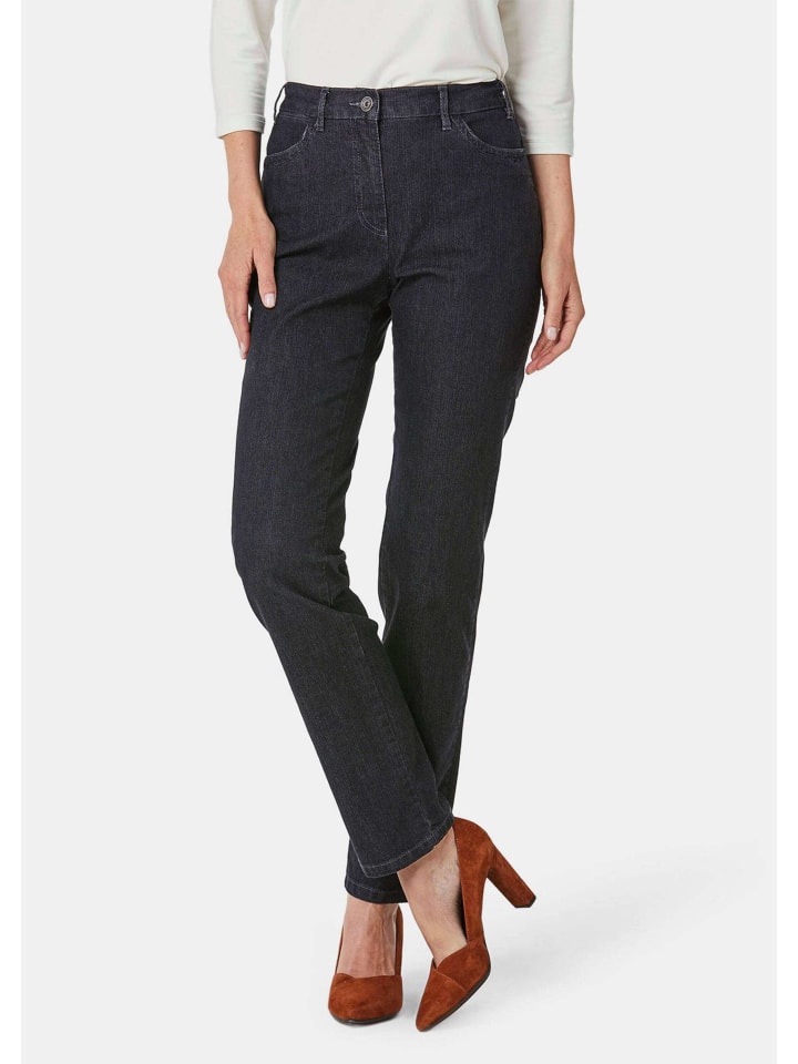 Denimhose mit Stretchkomfort in schwarz