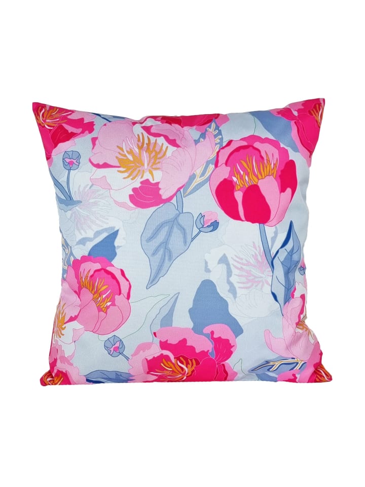 1 x Outdoor Kissenhülle 45x45cm Motiv Wasserblumen