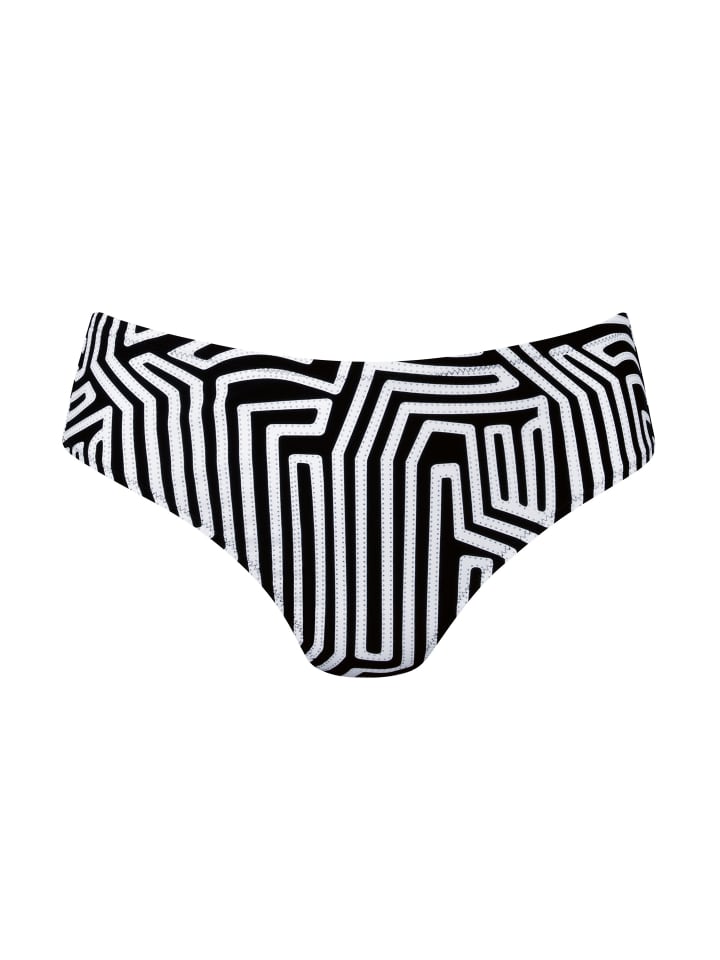 Bikini-Slip / Unterteil Shining Lines in Schwarz