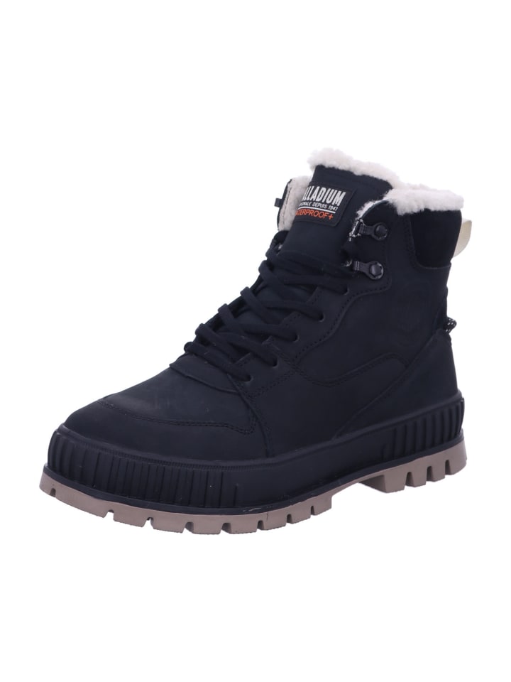 Herren- Stiefel/ Boots ungefüttert Baggy Coated in Schwarz