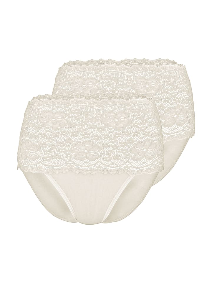 2er Pack Damen Taillenslip in champagner