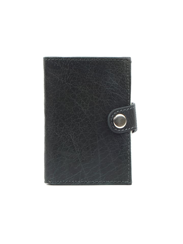 Kreditkarten-Minibörse noonyu single leather in steelblue