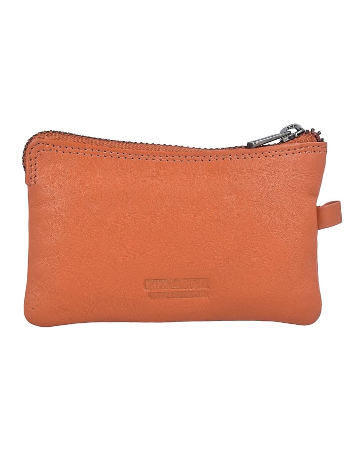 Spongy Schlüsseletui Leder 11.5 cm orange