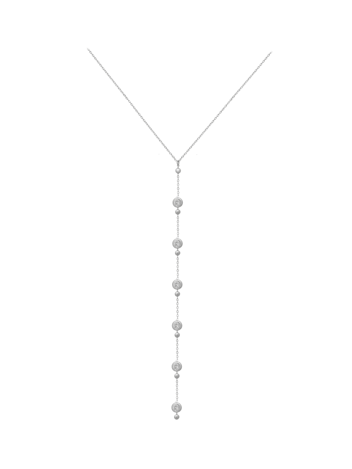 Women Y-Necklace in Silver