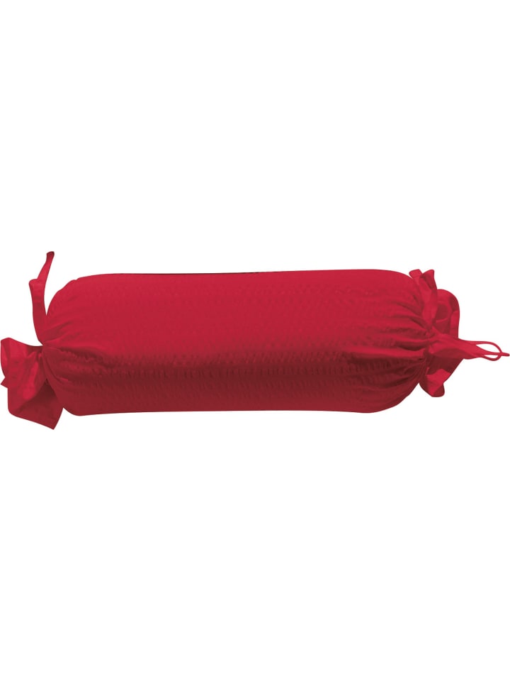 Seersucker Nackenrollenbezug Rosenheim in rot