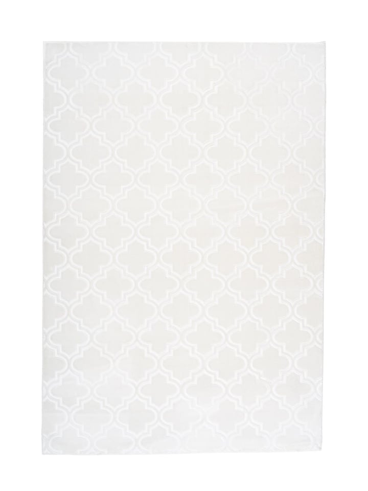 Kurzflor Teppich Manuel 125 in Weiß