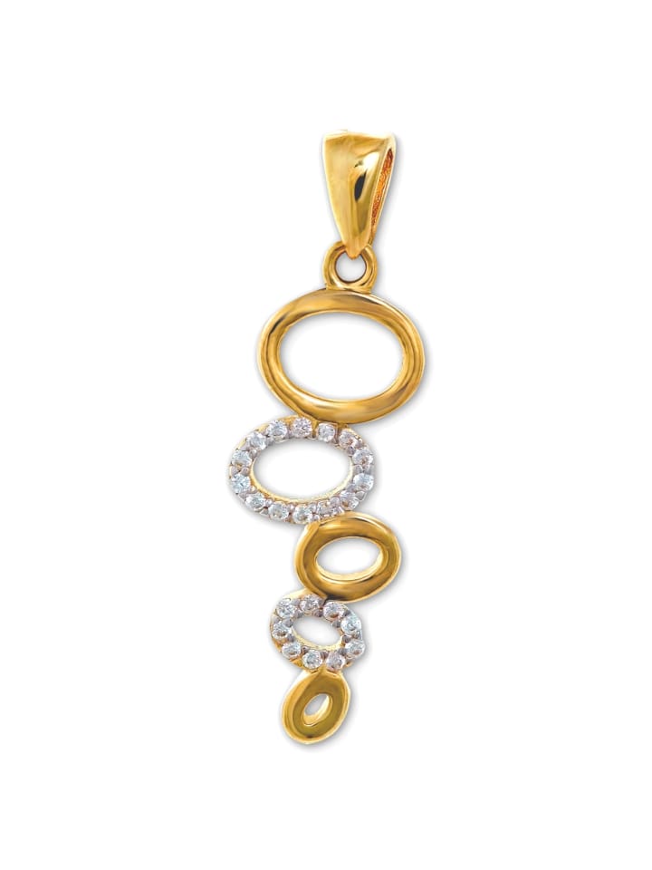 Anhänger Gold 333 Gelbgold - 8 Karat Ovale Kettenanhänger