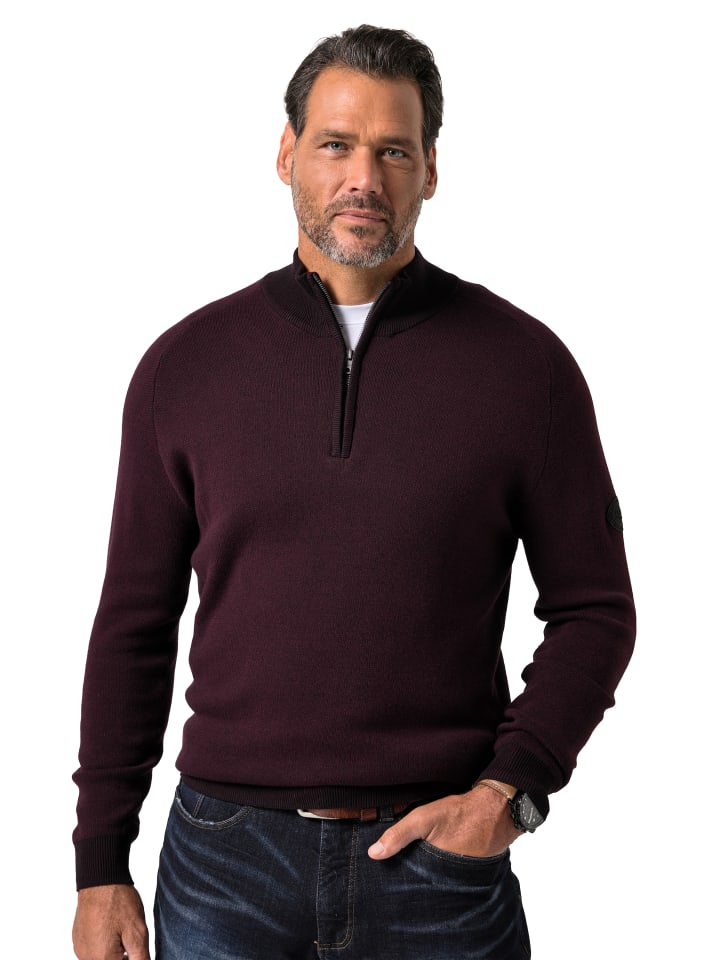 Pullover in burgunder