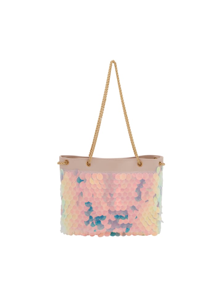 Women Shoulder Bag in Multicolor Pink