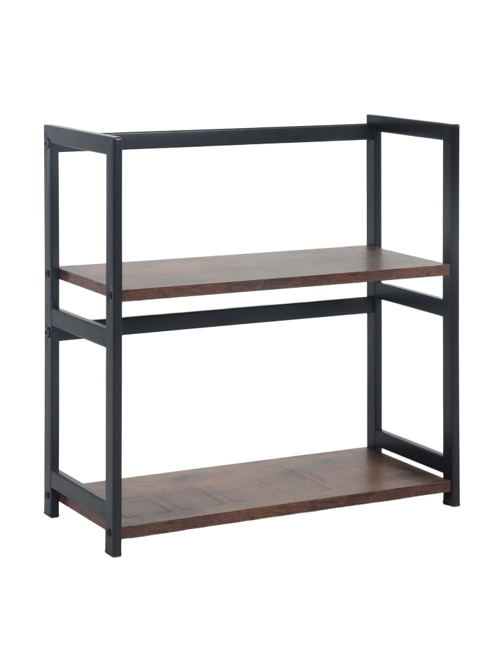 Küchenregal Arbeitsplatte in Braun/ Schwarz - (B)42 x (H)43 x (T)18 cm
