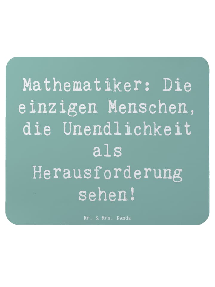 Mauspad Spruch Mathematiker Unendlichkeit mit S... in Meeresbrise