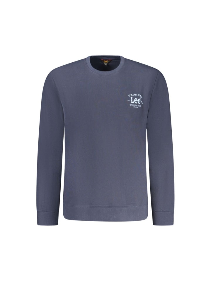Blau Baumwolle Herren Pullover