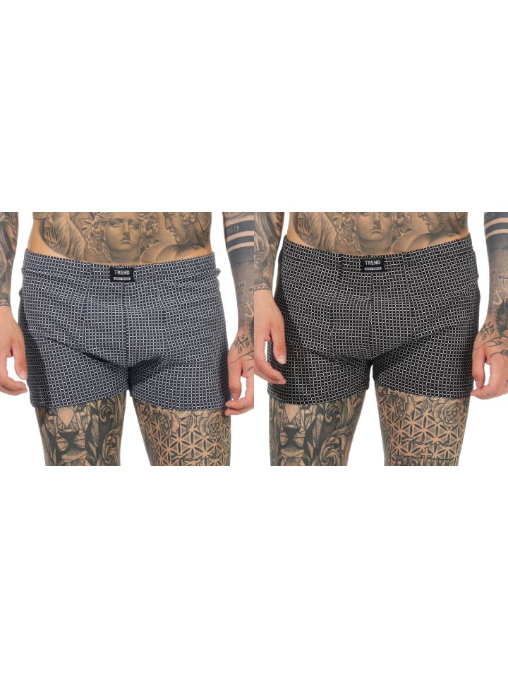 Trend by Retro Pant Unterhose - 66451 in blau/weiss