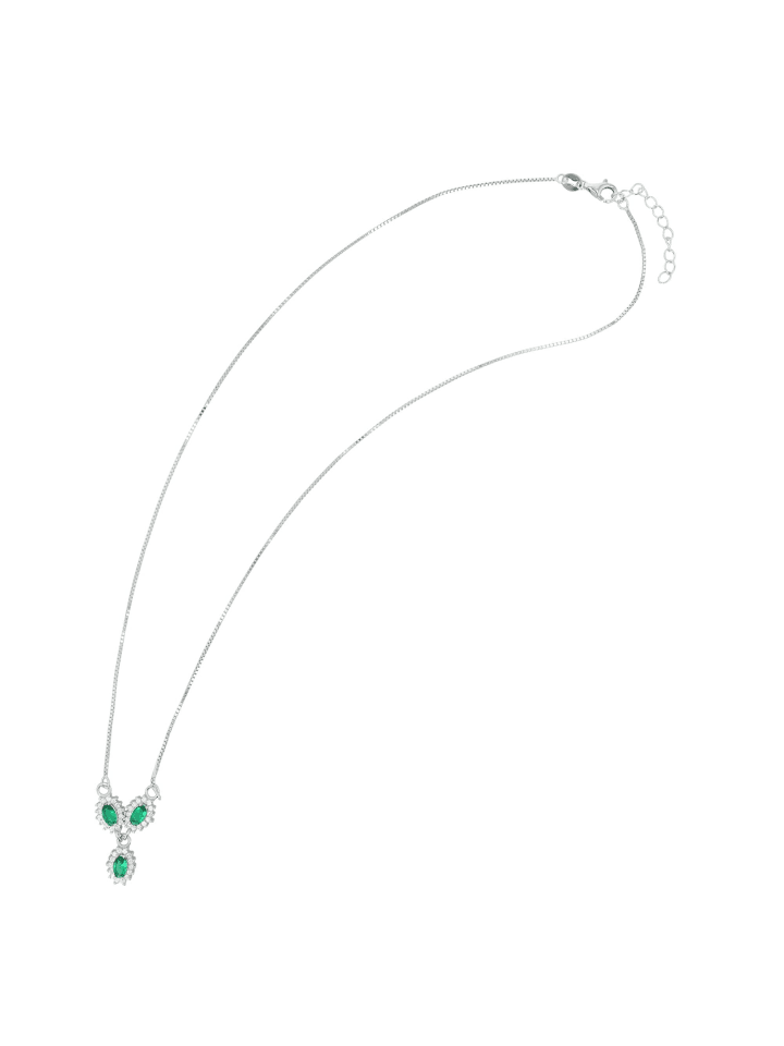 Damen Halskette mit Anhänger – aus 925 Silber in silber