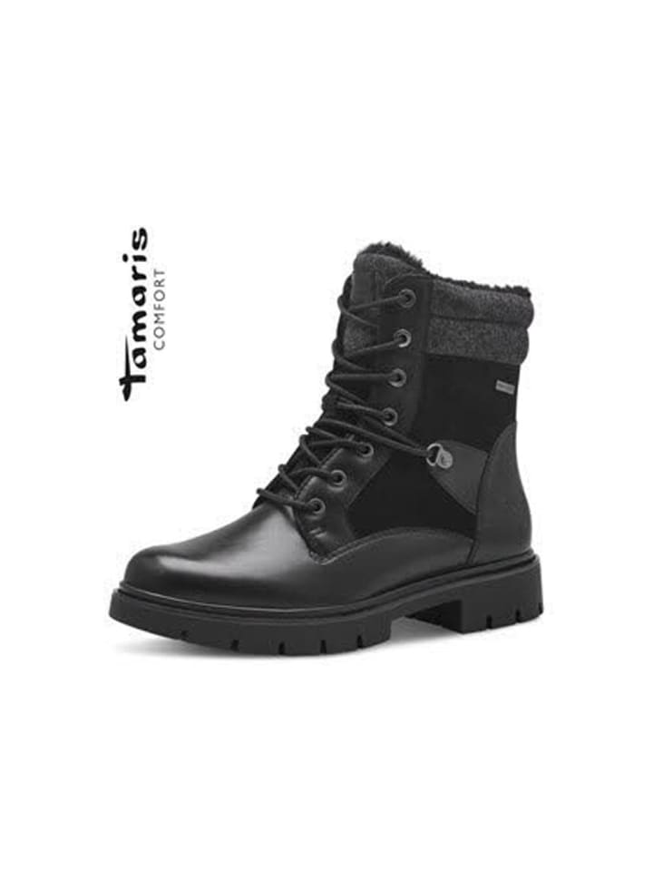 Schnürstiefel in Black