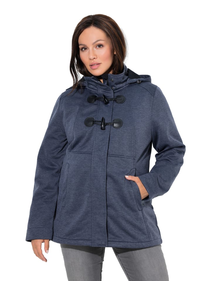 Softshelljacke in dunkelgrau melange