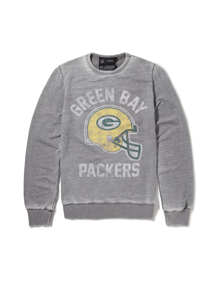 Sweatshirt NFL Green Bay Packers Helmet Print in Grey