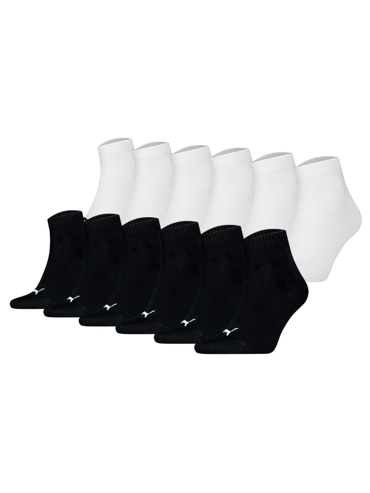 Socken 12er Pack in Schwarz/Weiß