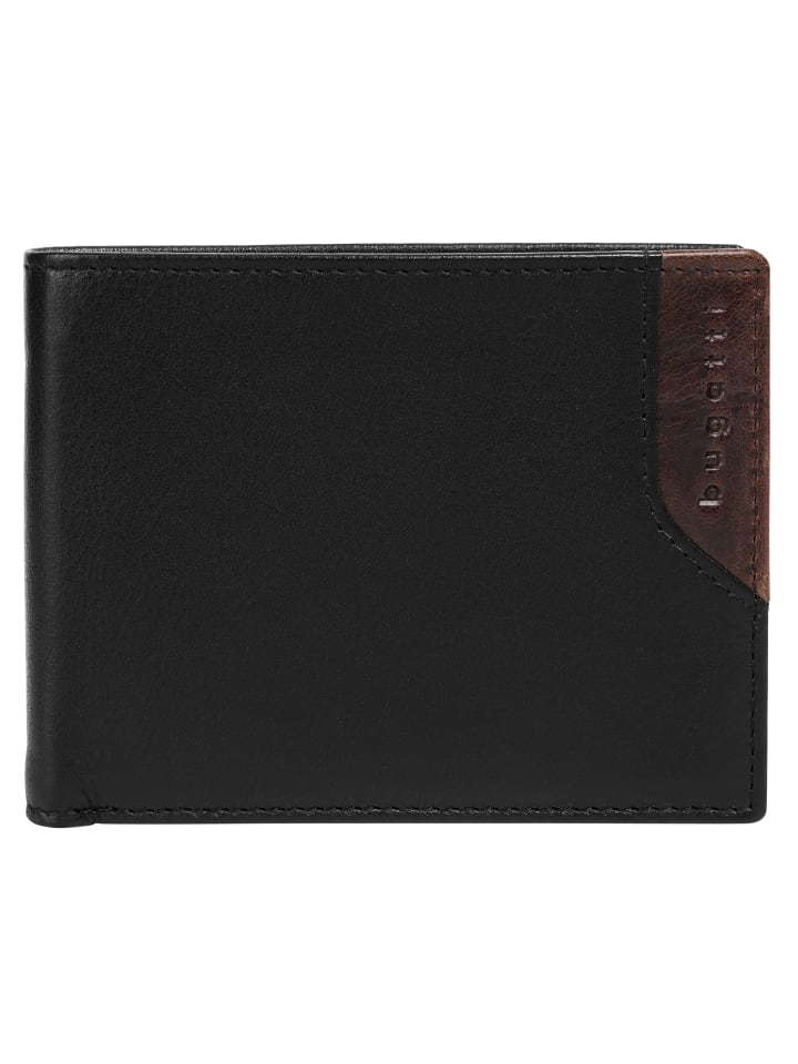 Geldbörse CORSO DELUXE echt Leder in schwarz