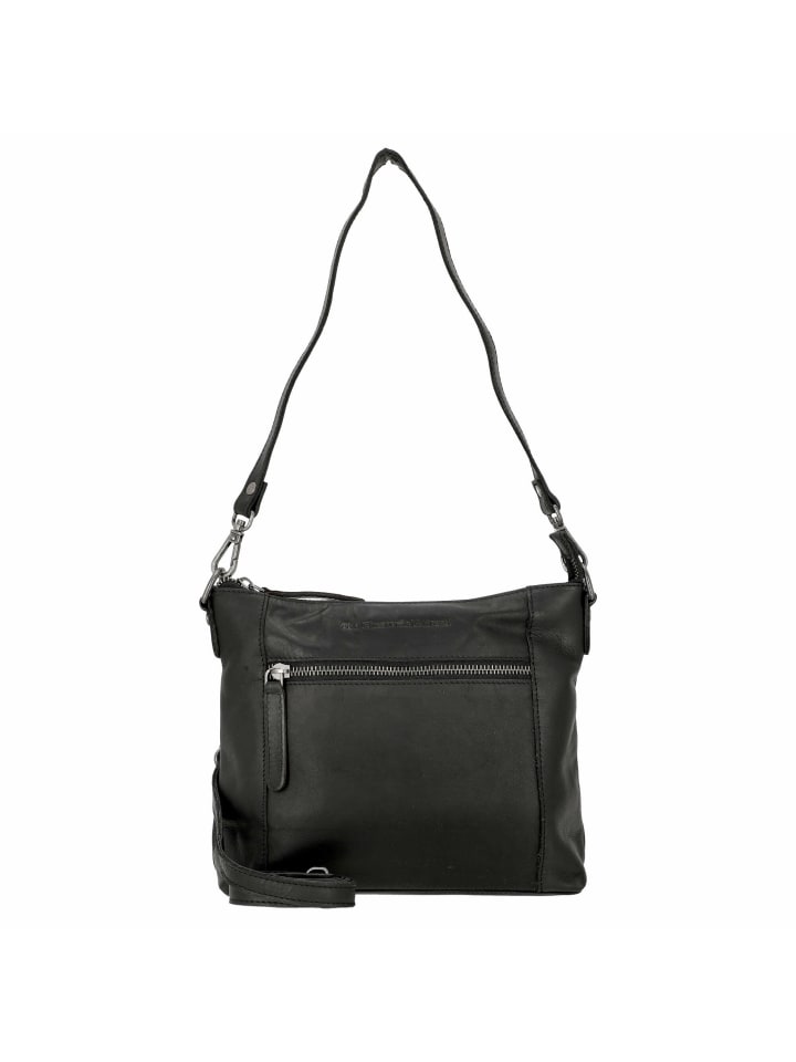 Faro - Schultertasche 23 cm (black) in schwarz