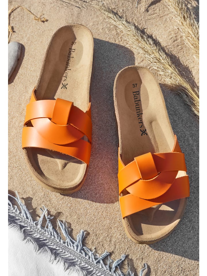 Pantoletten  in orange