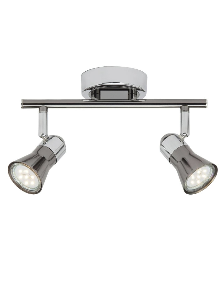Jupp LED Spotrohr 2flg in chrom/schwarz